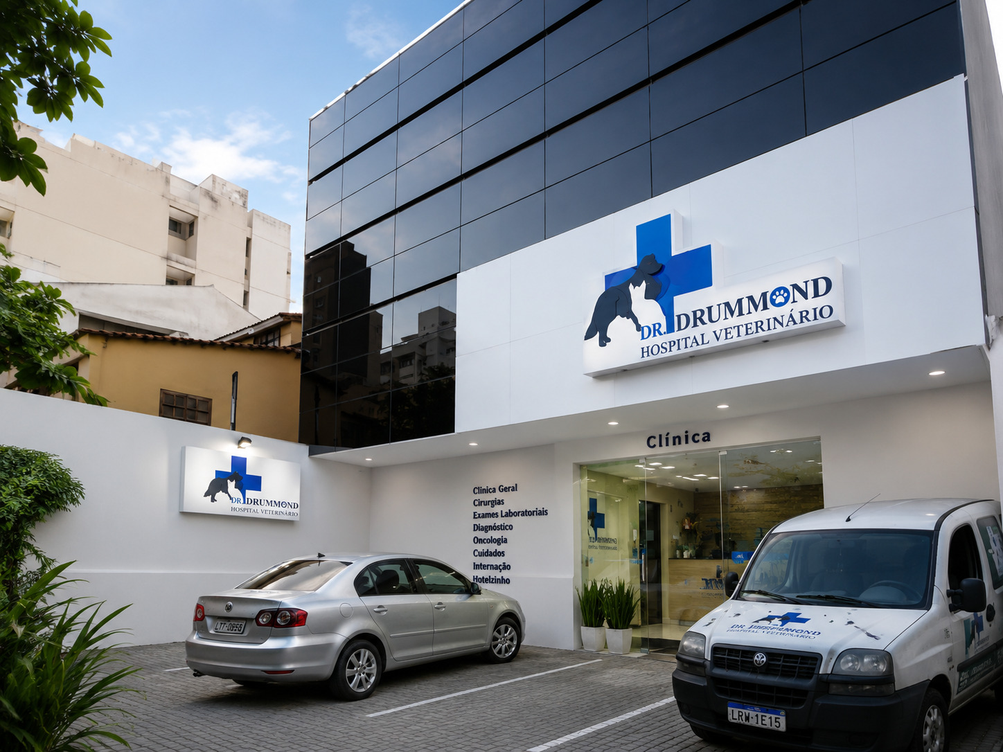Fachada do Hospital Veterinário Dr. Drummond 24h